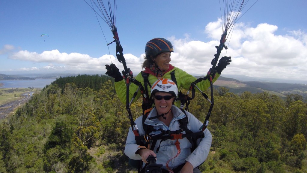 Tandem paragliding from Cloud 9 in Sedgefield in the Garden Route