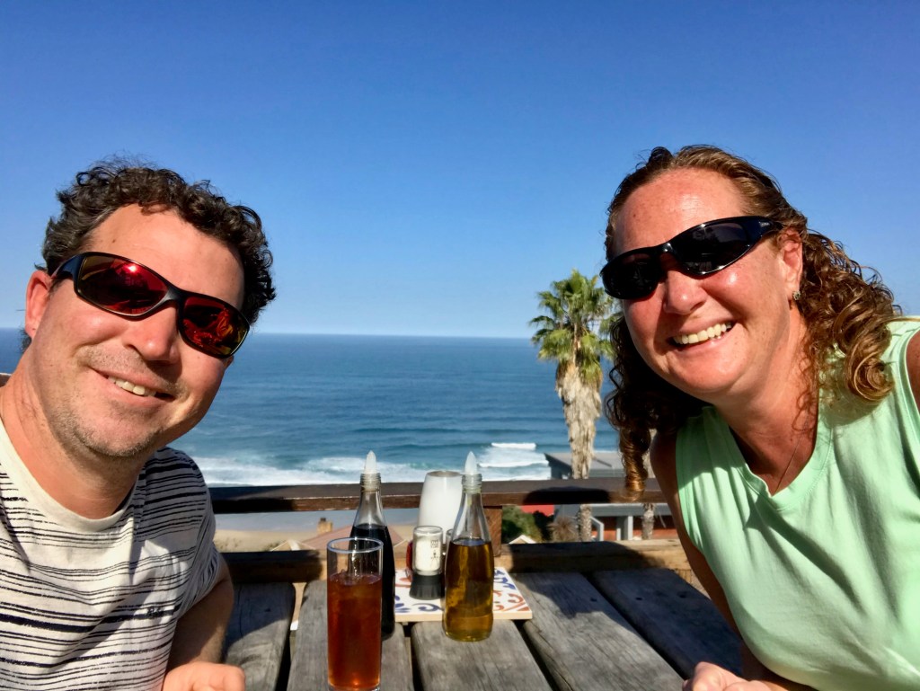 Ocean view from the tables at Dutton's Cove in Herolds Bay
