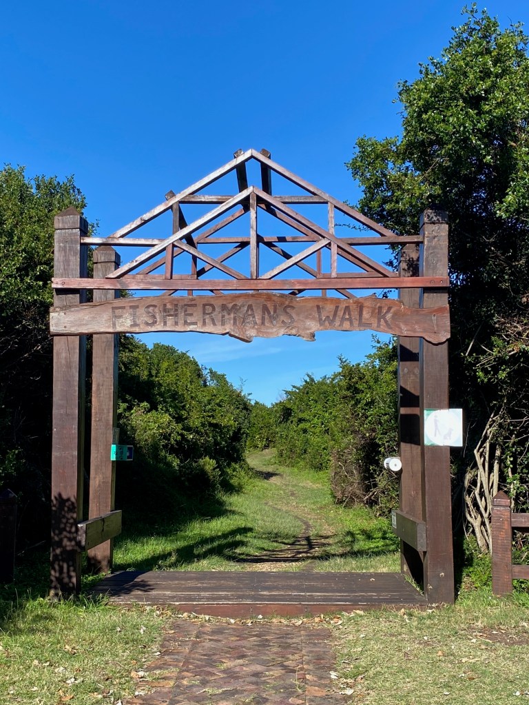 Entrance arch to Fisherman's Walk in Brenton-on-sea in the Garden Route