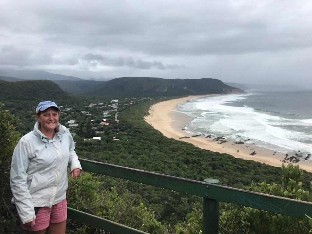 A rainy viewpoint at Nature's Valley in the Garden Route