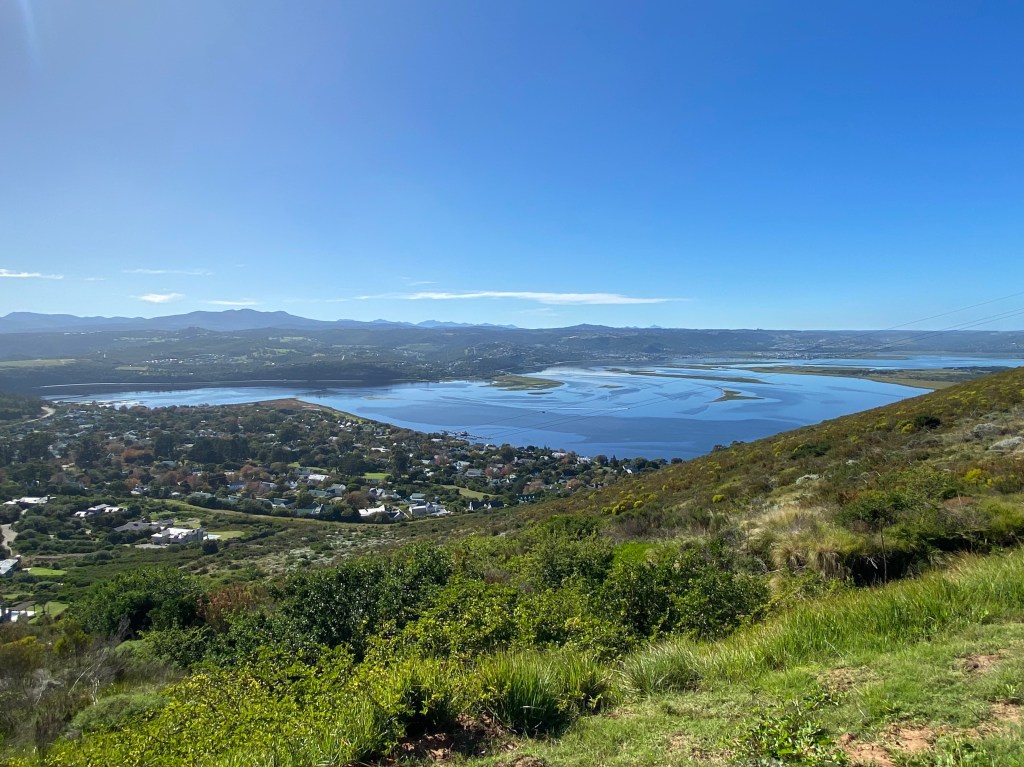 A spectacular view of Knysna town and estuary from Margaret's viewpoint