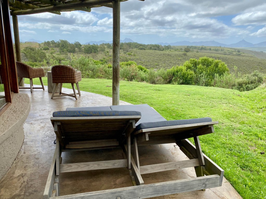 View from the deck of our Kwena Suite at Gondwana Game Reserve, in the Garden Route