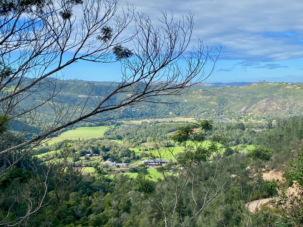 A farm seen from the top of Phantom Pass on Seven Passes Road in the Garden Route
