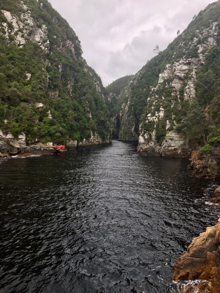 Storm's River and the river mouth in Tsitsikamma National Park in the Garden Route