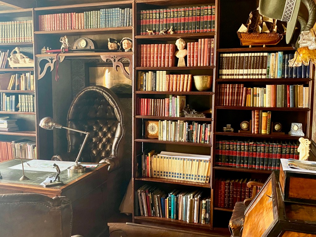 The library at Portland Manor near Knysna in the garden Route