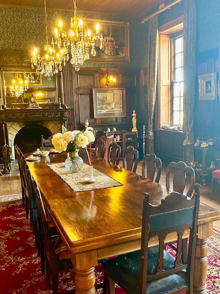 Tea and scones served in the dining room at Portland Manor
