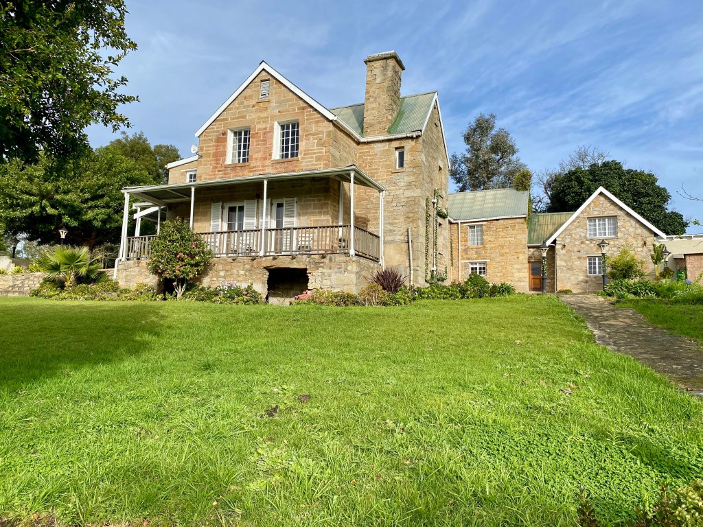 The back view of the Manor House at Portland Manor in the Garden Route