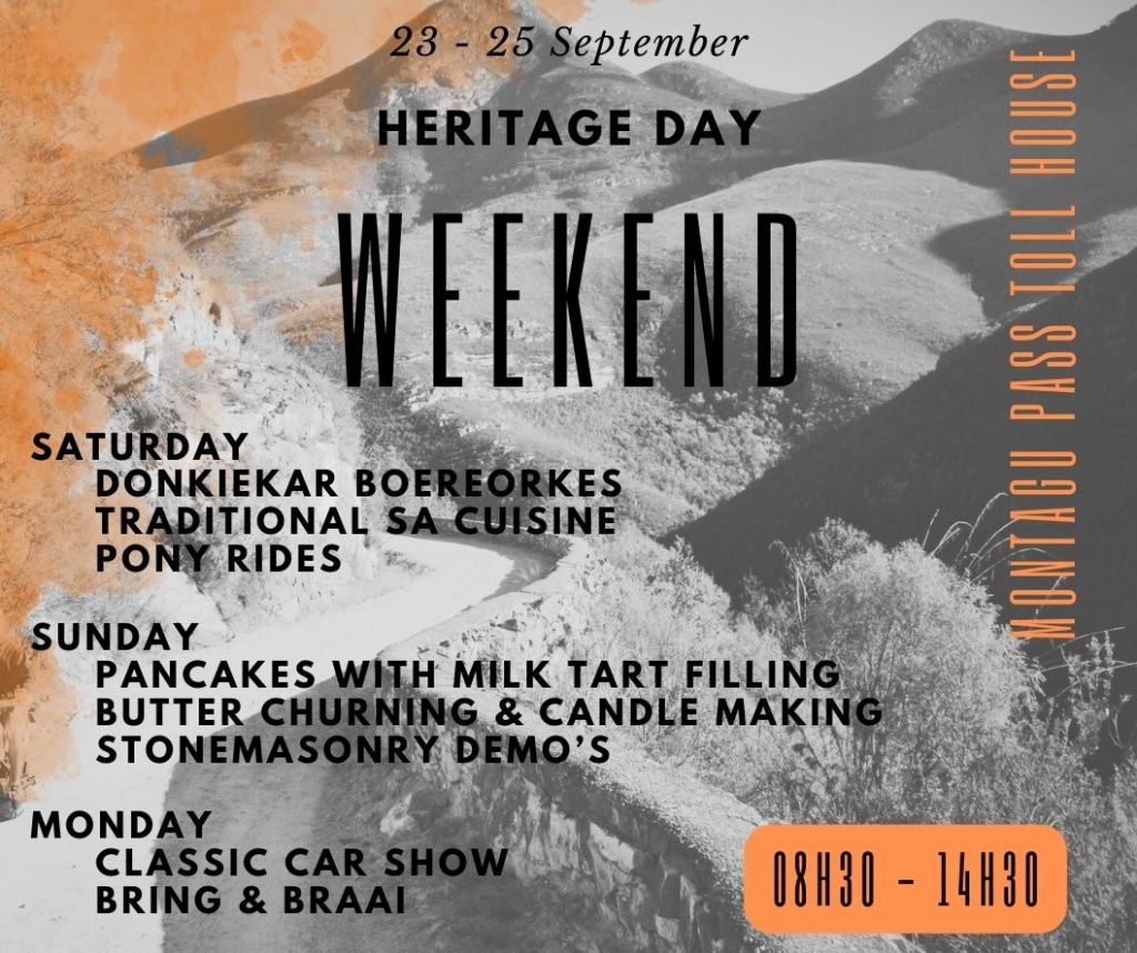 Heritage Day Weekend activities at the Old Toll House in George