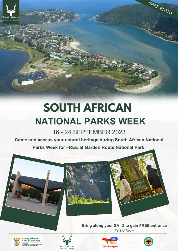SANPARKS National Parks Week from the 16th - 24th September 2023.