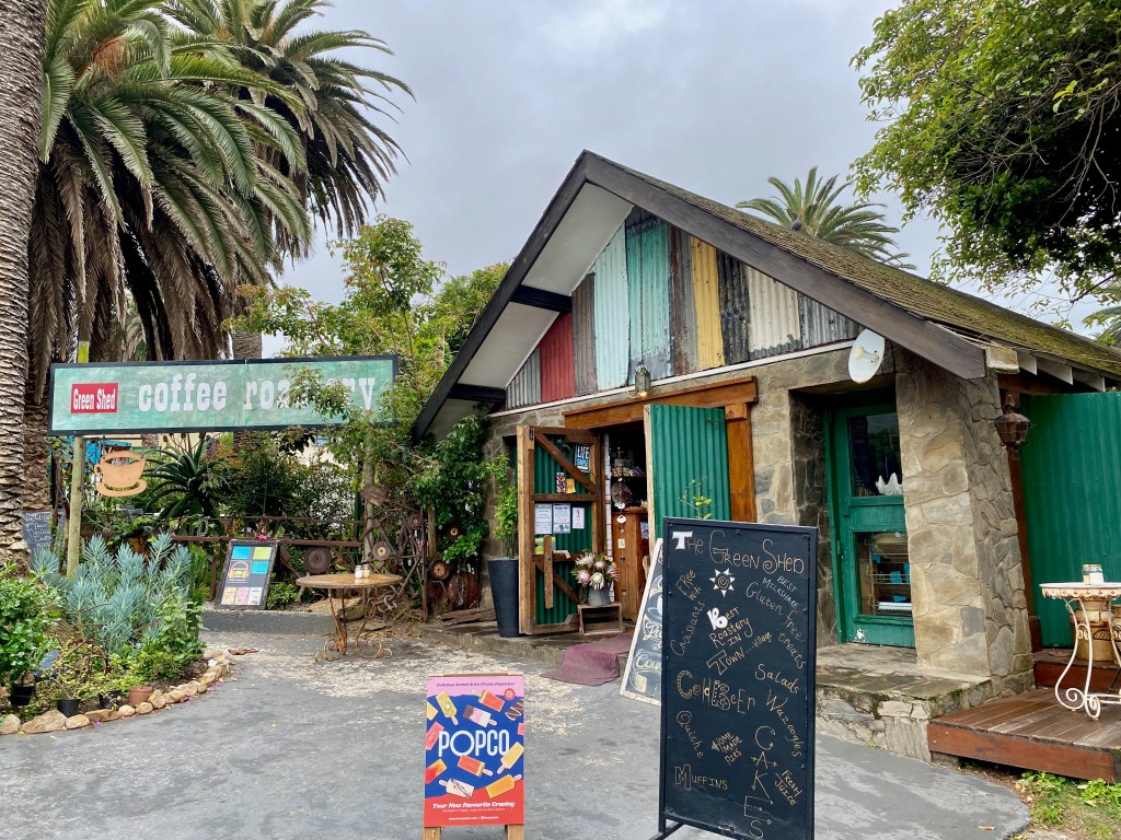 Great coffee at tasty snacks at the Green Shed in WIlderness