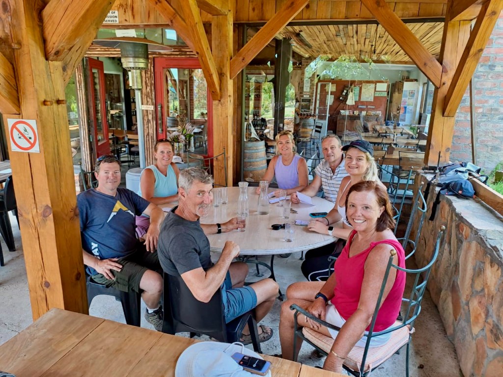 Ready for a well deserved lunch at Herold's Winery