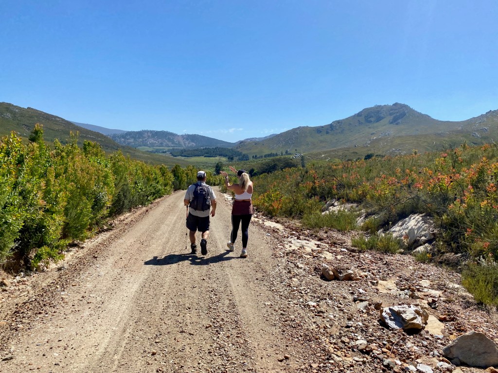 Initially we walked along Montagu Pass