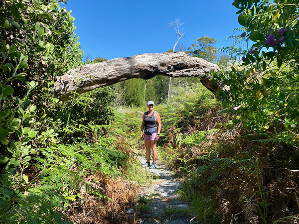 Michelle on the Kranshoek Coastal Trail in the Garden Route National Park