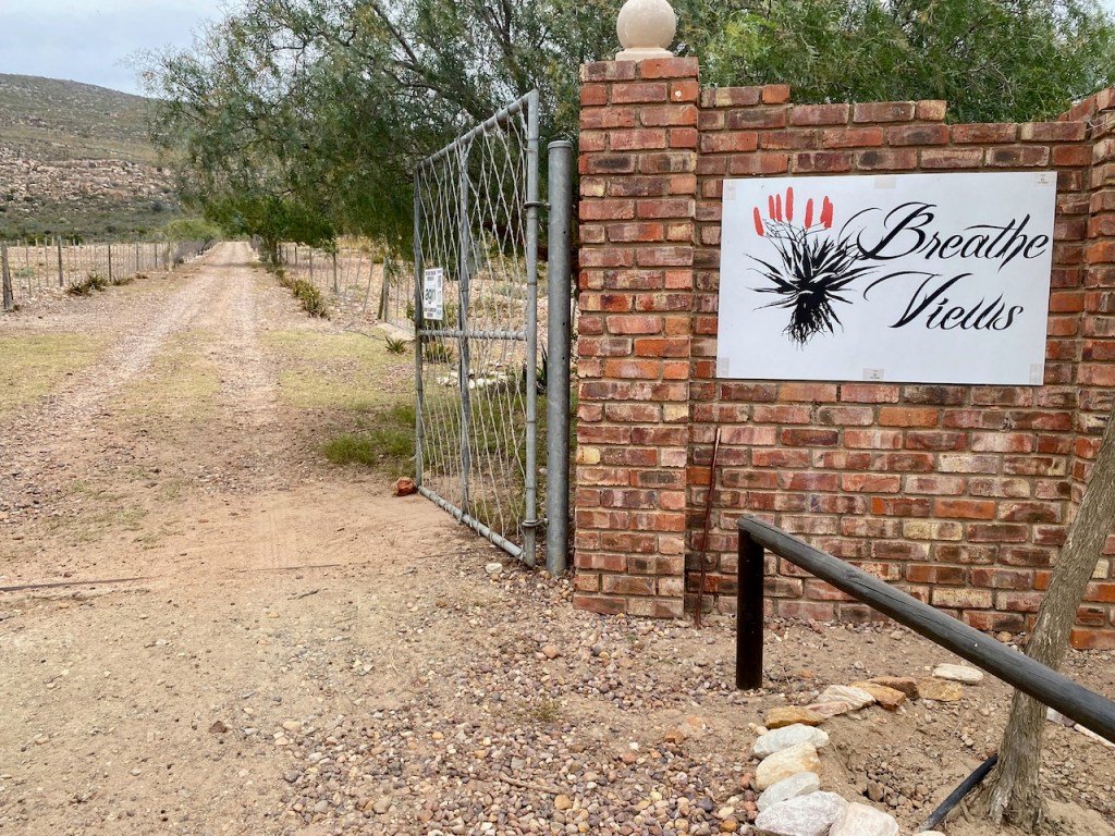 Breathe Views entrance in the Klein Karoo