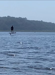 E-foiling at Island Lake on the Garden Route